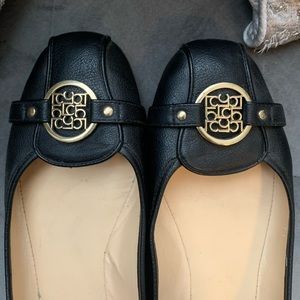 dressy navy blue flats